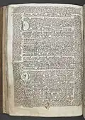 Page avec gloses insérées dans le texte, f.52v.