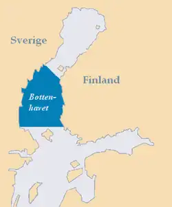 Carte de la mer de Botnie.