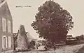 Le tilleul de Bouafles, carte postale de 1900 environ.