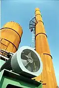 Moteur ventilateur et cheminée