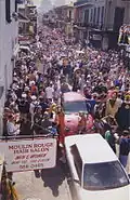 Mardi gras dans la rue Bourbon.