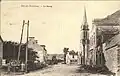 Le bourg de Tréal vers 1925 (carte postale).