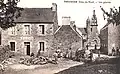 Le bourg de Tréduder au début du XXe&nbsp;siècle (carte postale).