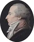 Portrait d'homme de profil.
