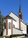 L'église Saint-Charles, côté ouest.