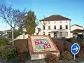 Mosaïque du blason de la ville de Boussens en Haute-Garonne pour fêter le jumelage avec la ville de Boussens en Suisse en 1987