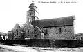 Bréal-sous-Montfort ː l'église paroissiale Saint-Malo au début du XXe&nbsp;siècle (carte postale).