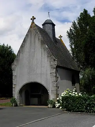 Façade occidentale de la chapelle.