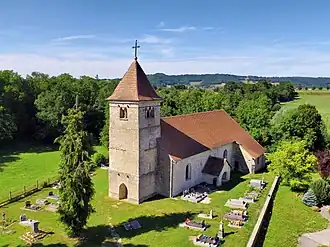 L'église de la Nativité-de-la-Vierge de Leugney.