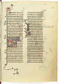 Commun des saints, scène de martyre (dernière miniature du manuscrit), f.588r