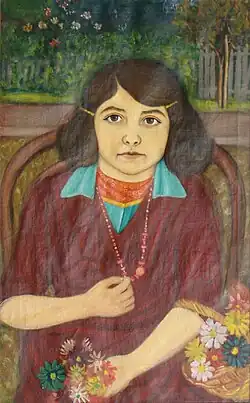 Portrait de sa fille.