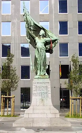 Charles Samuel, La Brabançonne (1930), à Bruxelles.