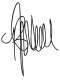Signature de Brad Wall