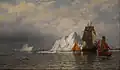 Whaler And Fishing Vessels Near The Coast Of Labrador, c. 1880