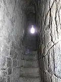 L'escalier du donjon.