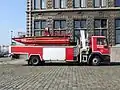 Camion plongeurs à la caserne principale d'Anvers.
