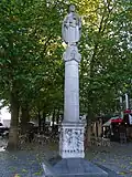 La statue de Judith et la tête d'Holopherne.
