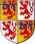Brederode-Valkenburg (jusqu'en 1531) : écartelé de Brederode et de Valkenburg
