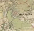 La ville après le démontage des fortifications vers 1844