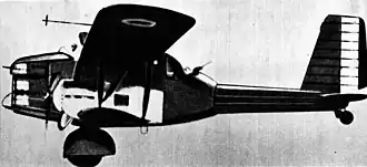 Vue de l'avion.
