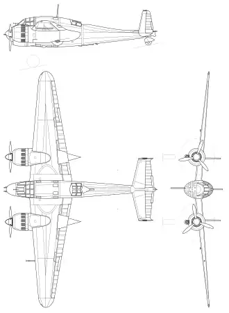vue en plan de l’avion
