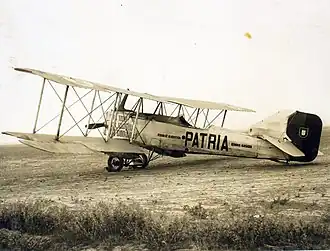 Vue de l'avion.
