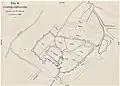 Plan du château de Bressuiredressé par Vaslin en janvier 1842.