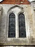 Chevet, baies du collatéral.