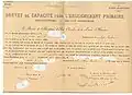 Brevet supérieur pour l'enseignement primaire permettant d'enseigner.