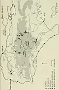... et son aire de distribution dans les années 1970 ;