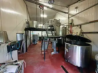 Installation de la brasserie