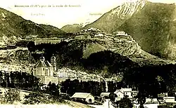 Panorama de Briançon et de deux des forts environnants