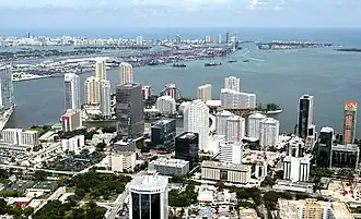 Vue sur Miami Beach depuis Miami