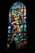 L'Archange Saint Michel terrassant le dragon,Église Saint-Étienne de Brie-Comte-Robert, Seine-et-Marne.