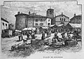 La place illustrée par Joannès Drevet (1854-1940).