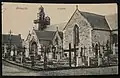 L'église paroissiale de Bringolo et le cimetière l'entourant vers 1905 (carte postale).