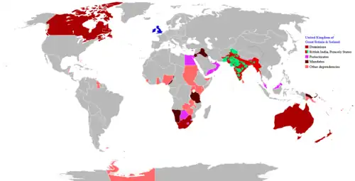 L'empire Britannique au XVIIIe siècle