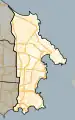 Frontière de la circonscription en 2015.