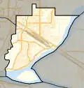 Frontière de la circonscription en 2015.