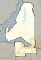 Frontière de la circonscription en 2015.