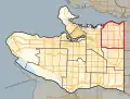 Frontière de la circonscription en 2015.