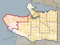 Frontière de la circonscription en 2015.
