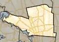 Frontière de la circonscription en 2015.