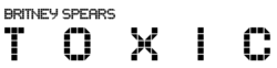 Description de l'image Britney Spears - Toxic Logo.png.