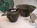 Vaisselle en bronze et cuivre trouvée dans la tombe de Khâsekhemouy - British Museum, Londres.