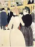 Henri de Toulouse-Lautrec, Au Moulin Rouge, v. 1892.