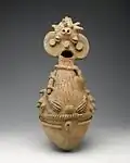 Récipient de divination et de guérison en terre cuite