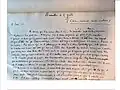 Manuscrit autographe.