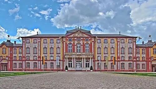 Château de Bruchsal, édifié entre 1720 et 1755 sur ordre du cardinal Damien de Schönborn-Buchheim, prince-évêque de Spire, évêque de Constance