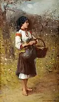 Fraŭlino kun korbo (Fillette avec panier)